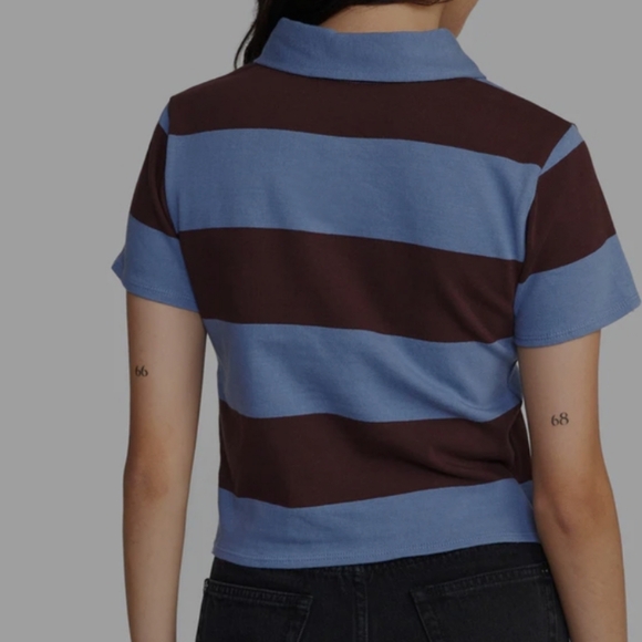 RVCA REPLAY CROPPED POLO TEE - Picture 5 of 8